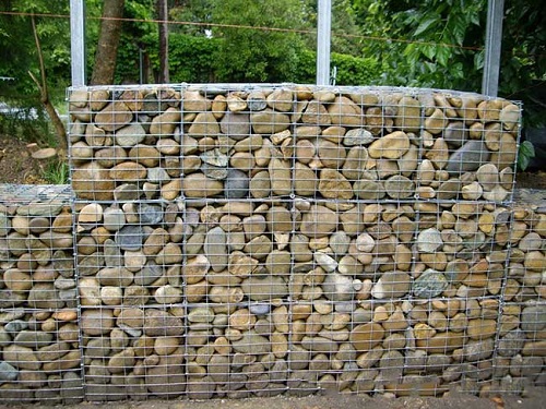 Hot Dip Galvanized Welded Gabion Box/Gabion Wire Mesh Basket/PVC Coated Gabion Garden Fence Stone Gabion Cage 