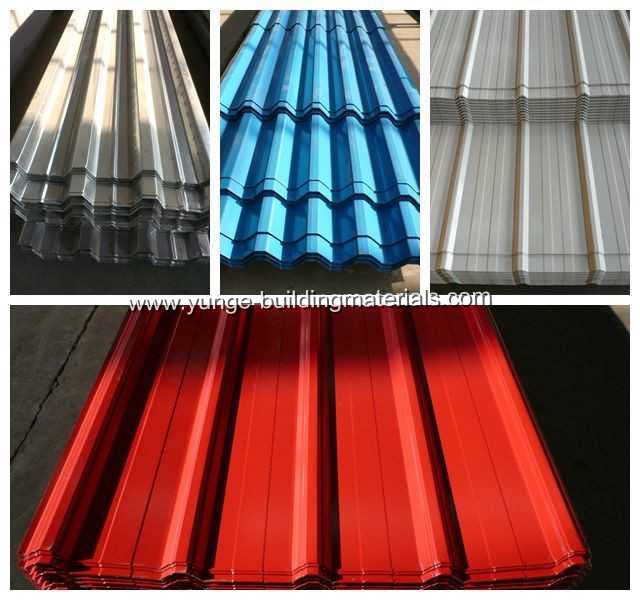 Galvanized corrugated roofing steel sheet/Color coated curved steel